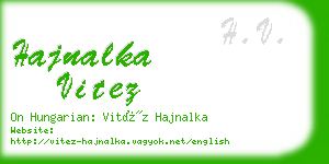 hajnalka vitez business card